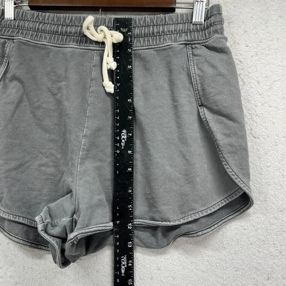 Aerie Sweat Shorts Womens S Gray Lounge Dolphin Hem Casual Athleisure Athletic